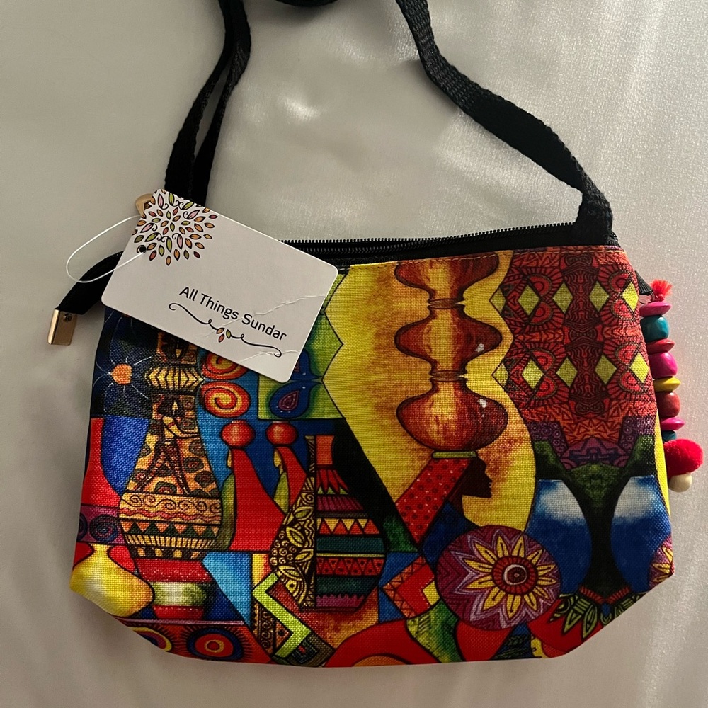 Colorful Women's Bag with Bonus Coin Purse